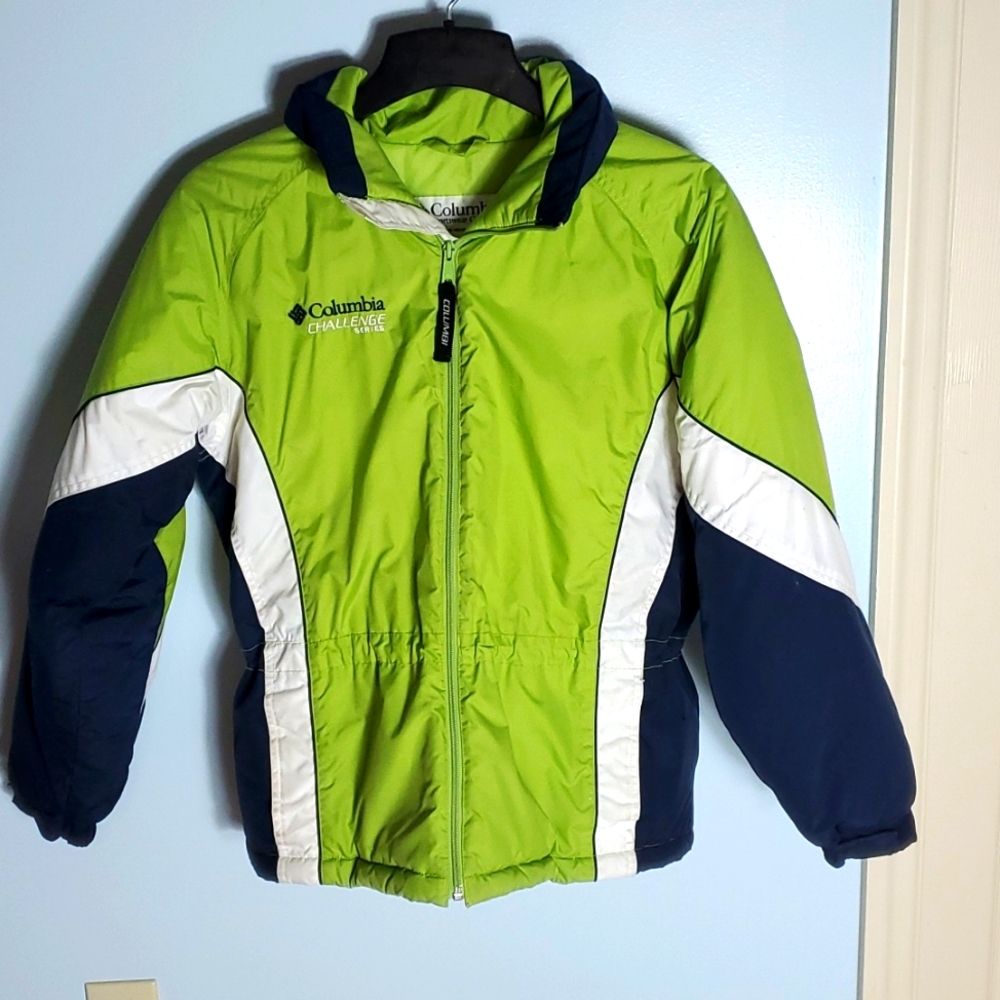 Columbia green and blue winter jacket